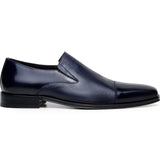Belvedere Andreo in Navy Deerskin Slip-on Dress Shoes in 14