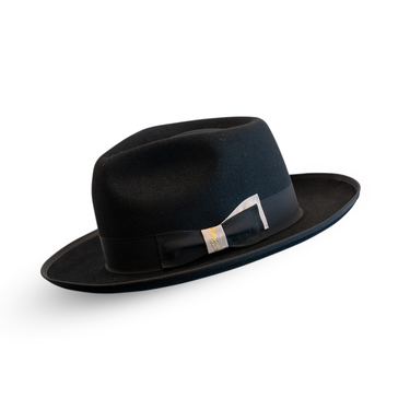 Bellissimo Fox in Black Fur Felt Fedora