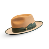 Bellissimo Fox Two Tone in Camel and Silverbelly Wool Fedora