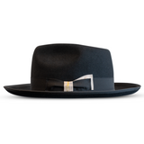 Bellissimo Fox in Black Fur Felt Fedora