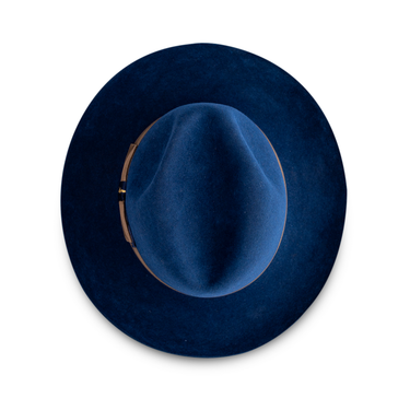 Bellissimo El Capo in Sapphire Blue Wool Fedora