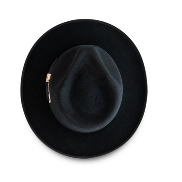 Bellissimo Fox in Black Fur Felt Fedora