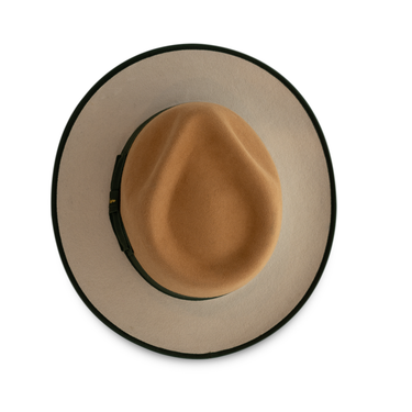 Bellissimo Fox Two Tone in Camel and Silverbelly Wool Fedora