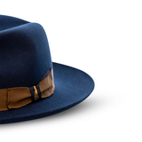 Bellissimo El Capo in Sapphire Blue Wool Fedora