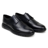 Belvedere Enzo in Black Men's Leather Wingtip Hybrid Oxfords