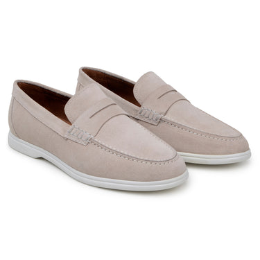 Belvedere Niko in Sand Suede Penny Loafer Sneaker