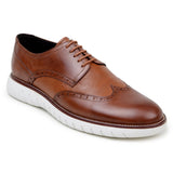 Belvedere Enzo in Antique Tan Men's Leather Wingtip Hybrid Oxfords