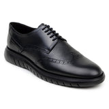 Belvedere Enzo in Black Men's Leather Wingtip Hybrid Oxfords