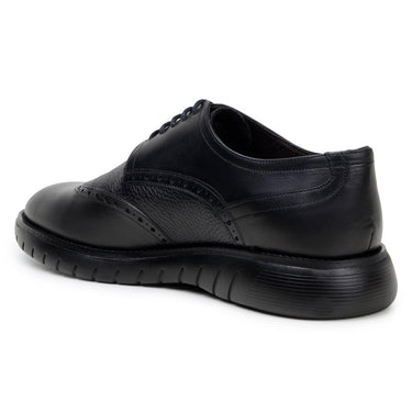 Belvedere Enzo in Black Men's Leather Wingtip Hybrid Oxfords