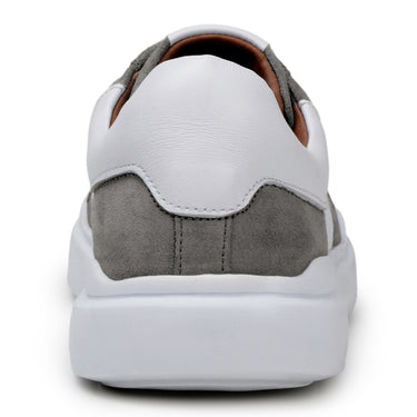 Belvedere Olivier in Pewter / White Men's Low-Top Suede Sneaker