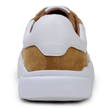 Belvedere Olivier in Tan / White Men's Low-Top Suede Sneaker