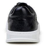 Belvedere Matteo in Black Pebbled Leather Low-Top Sneaker