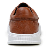 Belvedere Matteo in Antique Tan Pebbled Leather Low-Top Sneaker