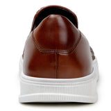 Belvedere Fernando in Antique Tan Men's Woven Leather Slip-On Sneaker