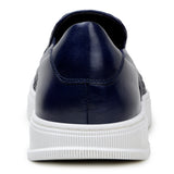 Belvedere Fernando in Navy Men's Woven Leather Slip-On Sneaker