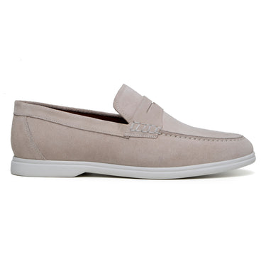 Belvedere Niko in Sand Suede Penny Loafer Sneaker in Sand