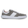 Belvedere Olivier in Pewter / White Men's Low-Top Suede Sneaker in Pewter #color_ Pewter