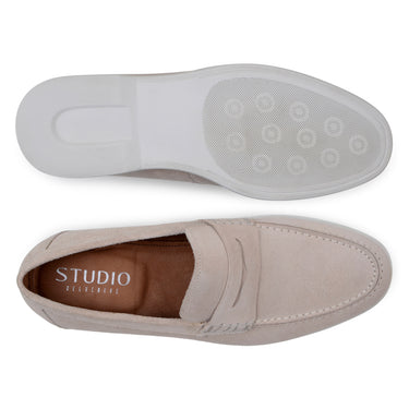 Belvedere Niko in Sand Suede Penny Loafer Sneaker