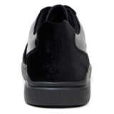 Belvedere Edmound in Black Men's Patent Leather and Suede Sneakers