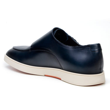 Belvedere Marcio in Navy Monk Strap Hybrid Dress Shoe