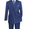 Vinci Blue Regular Fit Double Breasted Suit - DSS-4