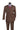 Vinci Brown Regular Fit Double Breasted Suit - F-DSS