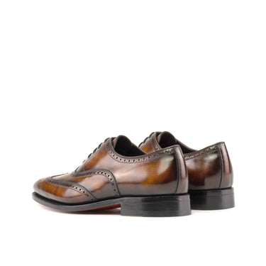 DapperFam Aeron in Fire Men's Hand-Painted Patina Full Brogue in #color_