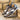 DapperFam Aeron in Grey / White Men's Hand-Painted Italian Leather Full Brogue