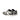 DapperFam Aeron in Grey / White Men's Hand-Painted Italian Leather Full Brogue