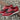 DapperFam Aeron in Red / Grey Men's Lux Suede & Italian Pebble Grain Leather Full Brogue in Red / Grey #color_ Red / Grey