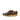 DapperFam Brenno in Black / Dark Brown Men's Italian Pebble Grain Leather Single Monk