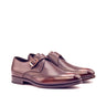 DapperFam Brenno in Dark Brown / Brown Men's Italian Leather & Hand-Painted Patina Single Monk in Dark Brown / Brown