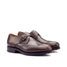 DapperFam Brenno in Dark Brown Men's Italian Leather Single Monk in Dark Brown