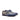 DapperFam Brenno in Plaid / Grey / Navy Men's Sartorial & Italian Leather Single Monk in Plaid / Grey / Navy