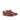 DapperFam Brenno in Red / Tartan Men's Sartorial & Italian Pebble Grain Leather Single Monk in Red / Tartan