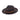 DapperFam Brownstone Distressed Wide Brim Wool Fedora in Black / Brown #color_ Black / Brown