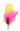 DapperFam Carnival Rio 4 in Pink / Yellow Hat Feather Gold Tip