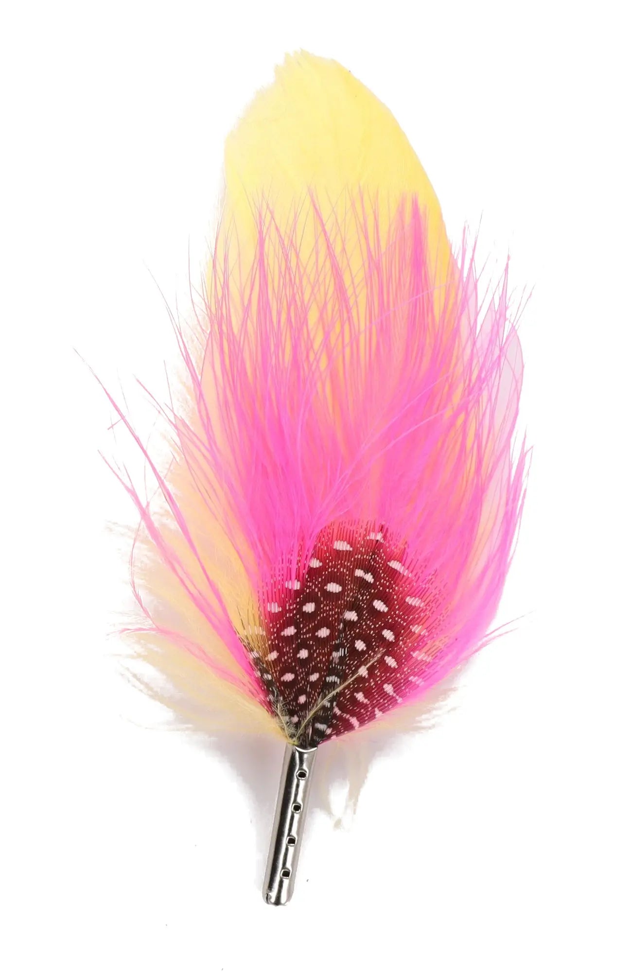 DapperFam Carnival Rio 4 in Pink / Yellow Hat Feather Silver Tip