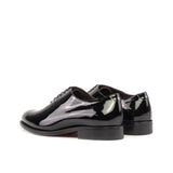 DapperFam Giuliano in Black Men's Super Soft Patent Leather Whole Cut