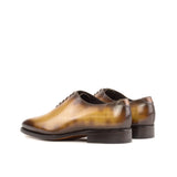 DapperFam Giuliano in Cognac Men's Hand-Painted Patina Whole Cut