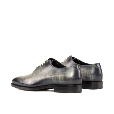 DapperFam Giuliano in Grey Men's Hand-Painted Patina Whole Cut in #color_