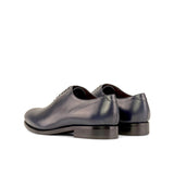 DapperFam Giuliano in Navy Men's Italian Leather Whole Cut