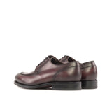 DapperFam Lorenzo in Burgundy Men's Italian Leather Derby Split Toe