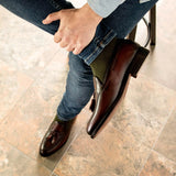 DapperFam Luciano in Burgundy Men's Italian Leather Loafer — Style 5264