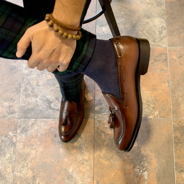 DapperFam Luciano in Med Brown Men's Italian Leather Loafer in #color_
