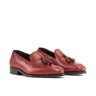 DapperFam Luciano in Red Men's Italian Leather Loafer in Red #color_ Red