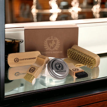 DapperFam Luxe Leather Shoe Care Kit in