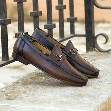 DapperFam Mariner in Dark Brown Men's Italian Leather Moccasin