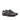 DapperFam Monaco in Black / Dark Grey Men's Flannel & Italian Leather Double Monk in Black / Dark Grey