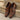 DapperFam Monaco in Brown Men's Hand-Painted Patina Double Monk in Brown